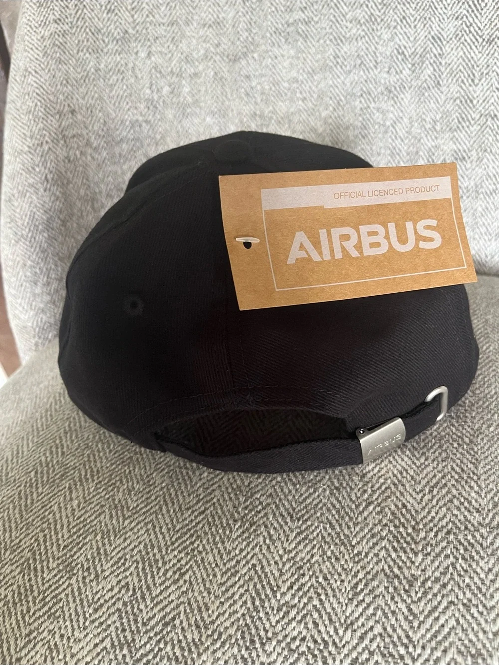 Airbus Official Licensed Black Adjustable Baseball Cap Hat NWT